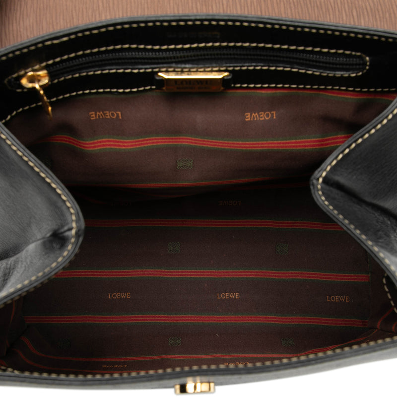 Leather Velazquez Twist Satchel - Image 4