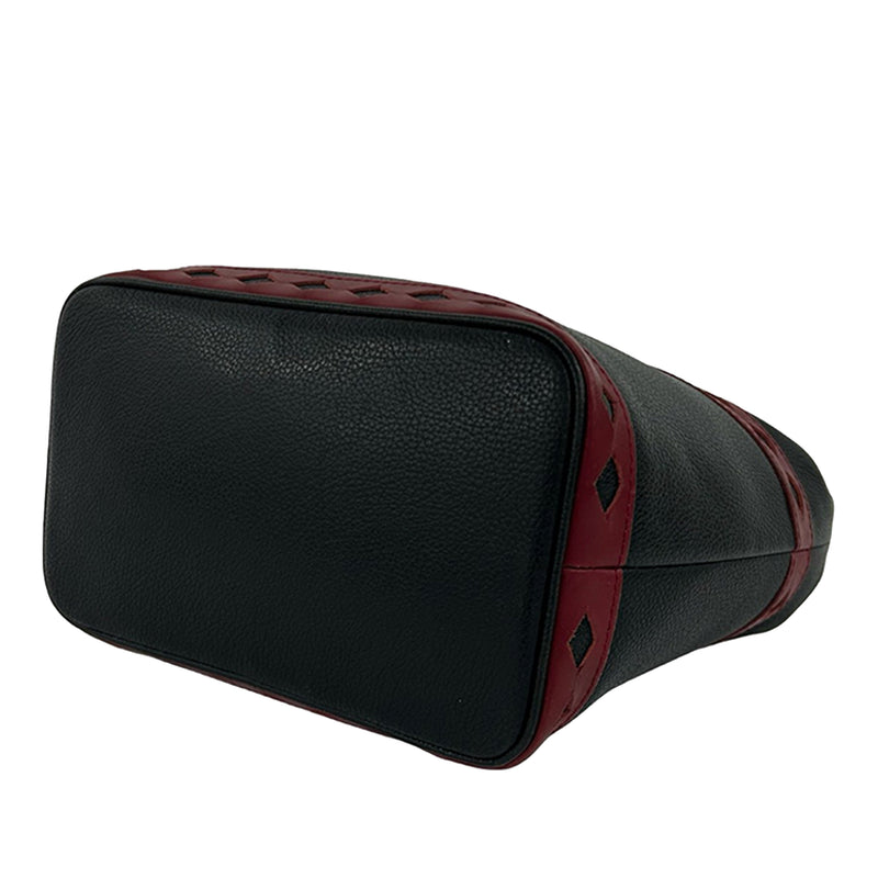 Leather Diamond Cut Handbag - Image 4
