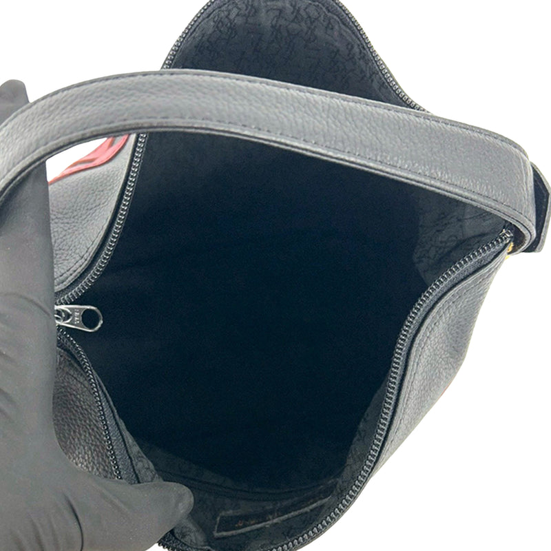Leather Diamond Cut Handbag - Image 8
