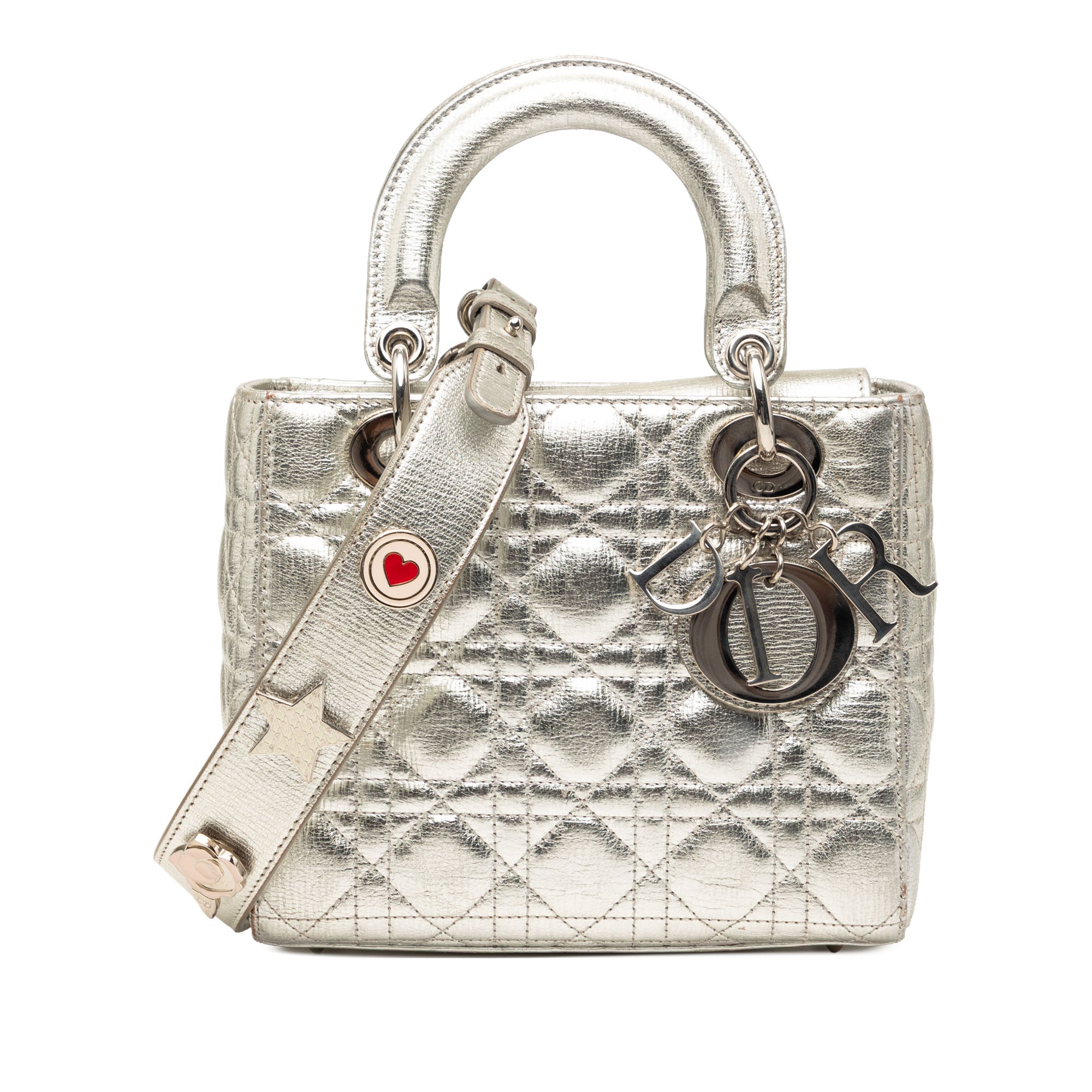 Small Metallic Grained Calfskin Cannage My ABCDior Lady Dior - Image 1