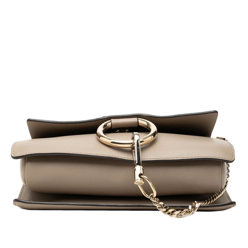 Small Suede and Calfskin Faye Crossbody - Image 3