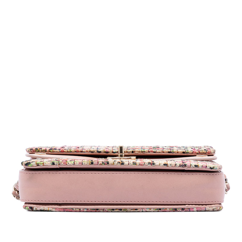 Small Tweed CC Stud Double Flap - Image 3