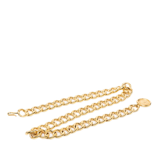 Gold Plated CC Medallion Chain Belt - Image 1