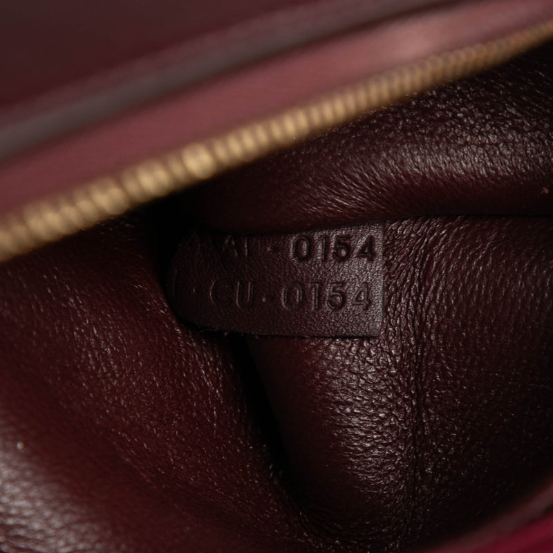 Small Tricolor Leather Trapeze Satchel - Image 6