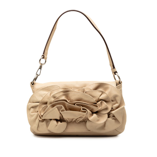 Leather Nadja Rose Flap Bag - Image 1