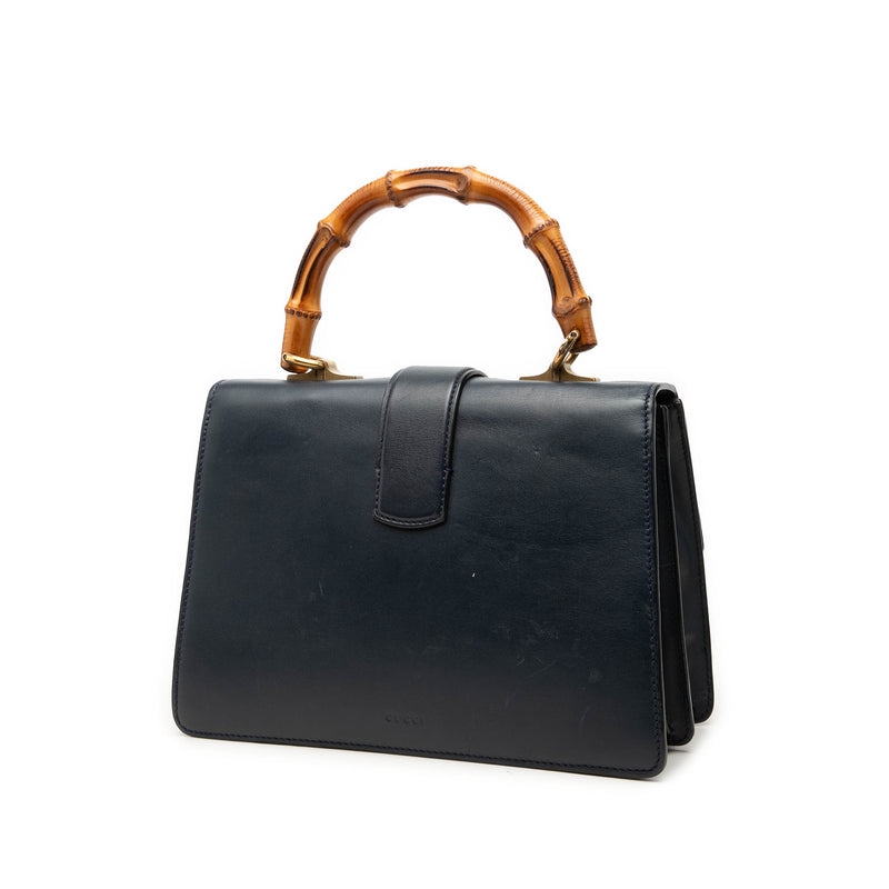 Medium Leather Bamboo Dionysus Web Satchel - Image 2