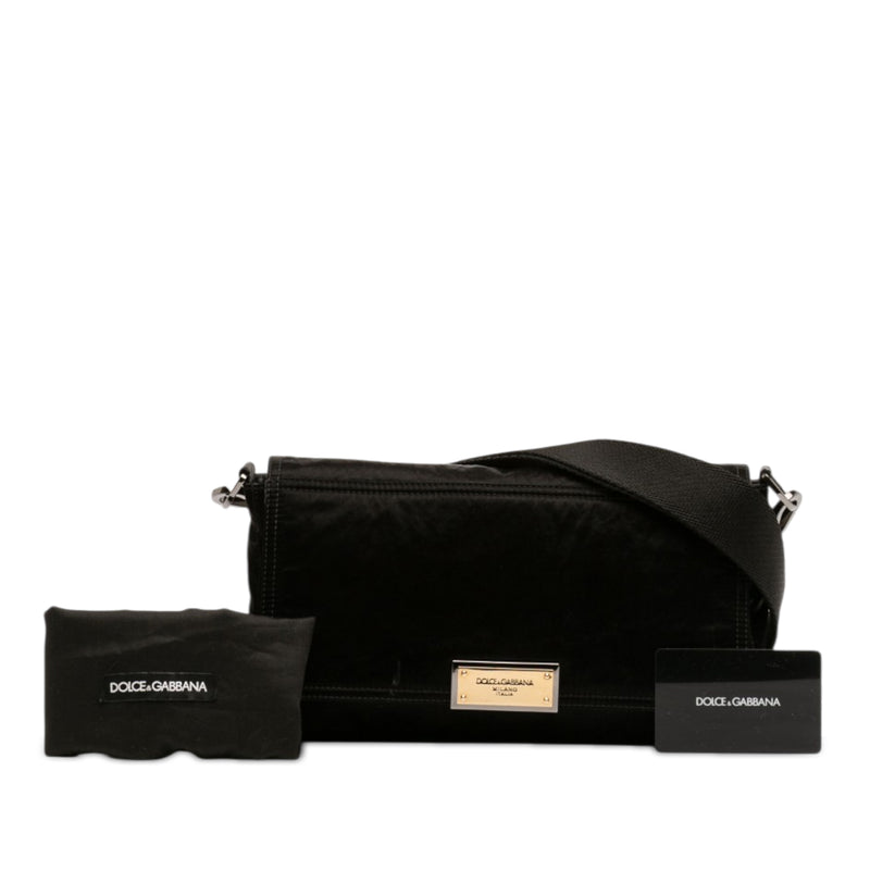 Nylon Logo Plaque Messenger Bag - Image 7