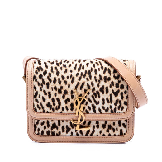Small Calf Hair Leopard Print Solferino Satchel In Box - Image 1