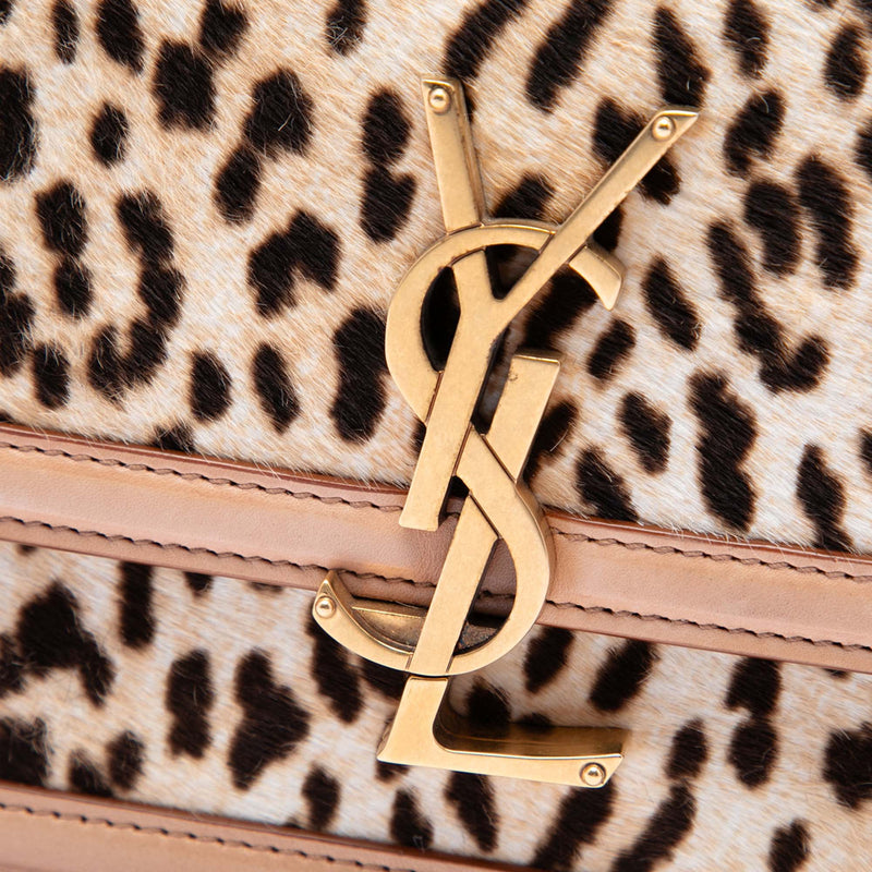 Small Calf Hair Leopard Print Solferino Satchel In Box - Image 5