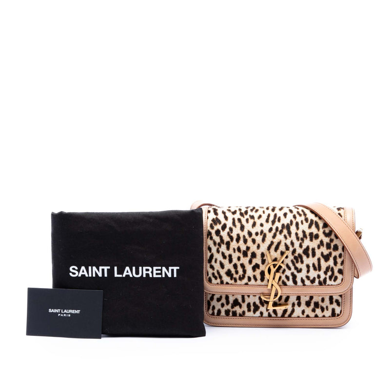 Small Calf Hair Leopard Print Solferino Satchel In Box - Image 7