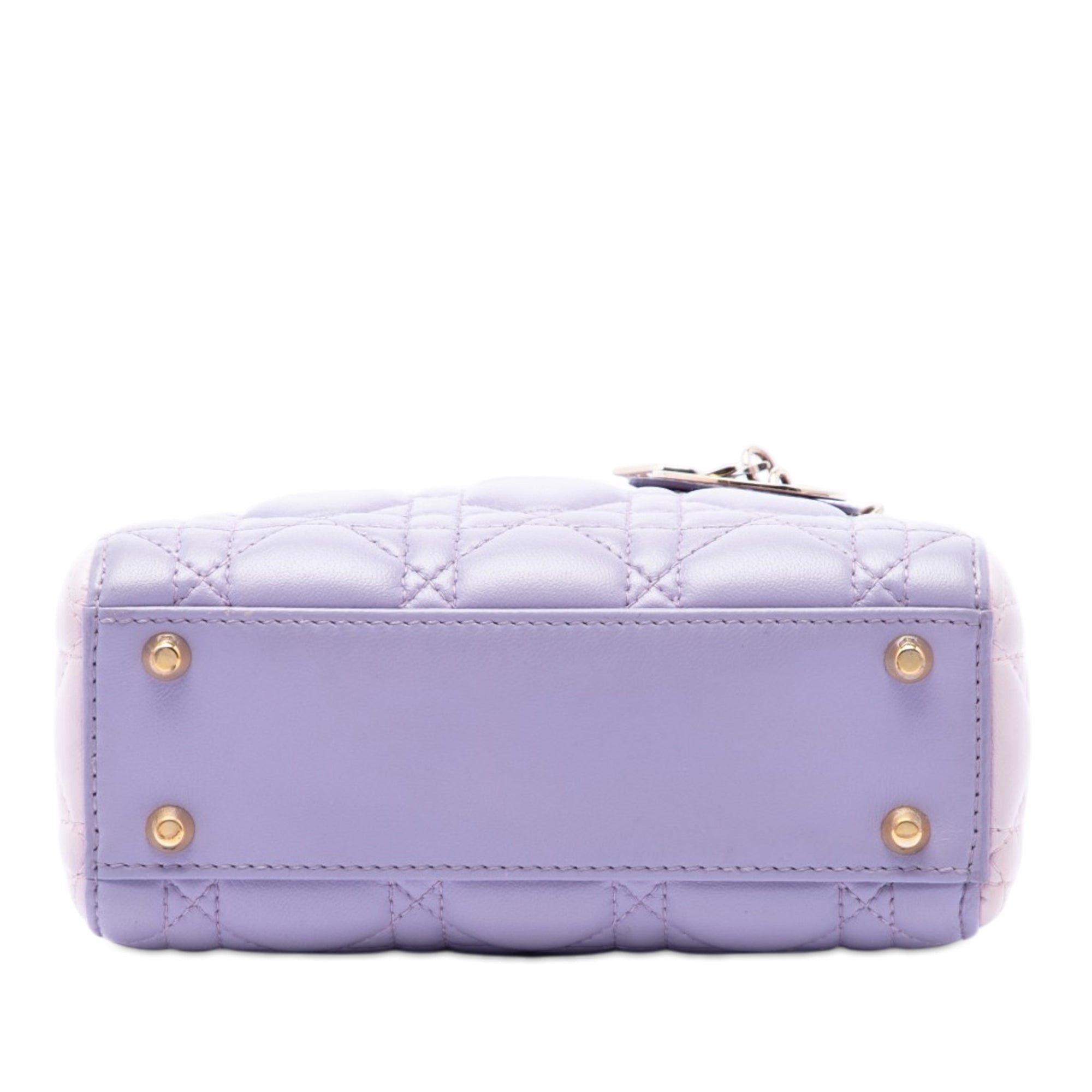 Mini Tricolor Lambskin Cannage Lady Dior - Image 3