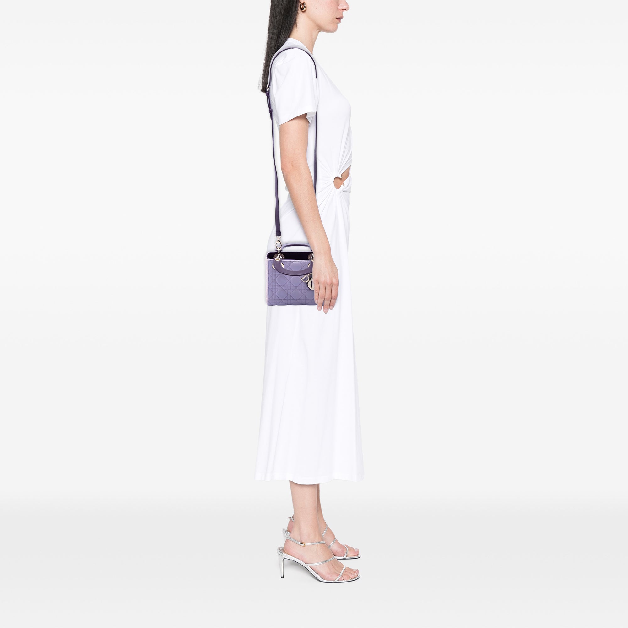 Mini Tricolor Lambskin Cannage Lady Dior - Image 6