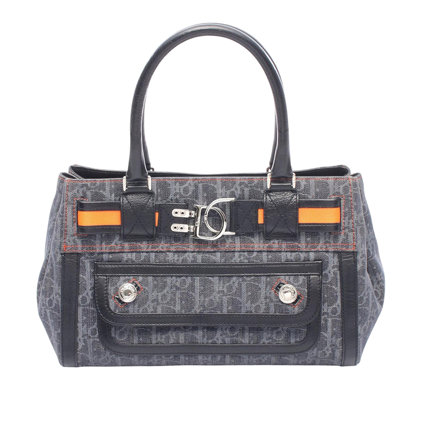 Diorissimo Trotter Denim Flight Handle Bag - Image 1
