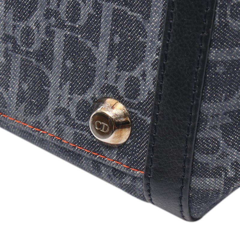 Diorissimo Trotter Denim Flight Handle Bag - Image 6