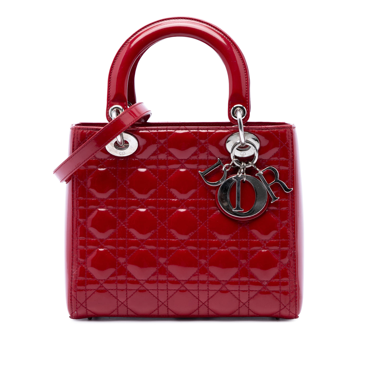 Medium Patent Cannage Lady Dior - Image 1
