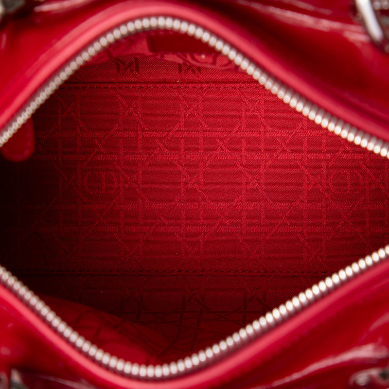 Medium Patent Cannage Lady Dior - Image 4