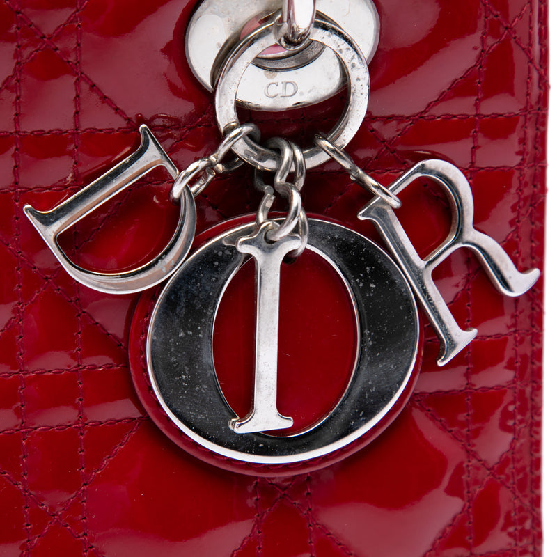 Medium Patent Cannage Lady Dior - Image 5