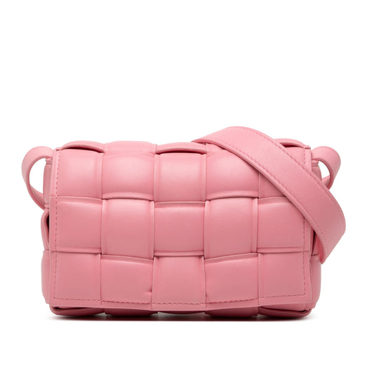 Small Nappa Intrecciato Padded Cassette Crossbody - Image 1
