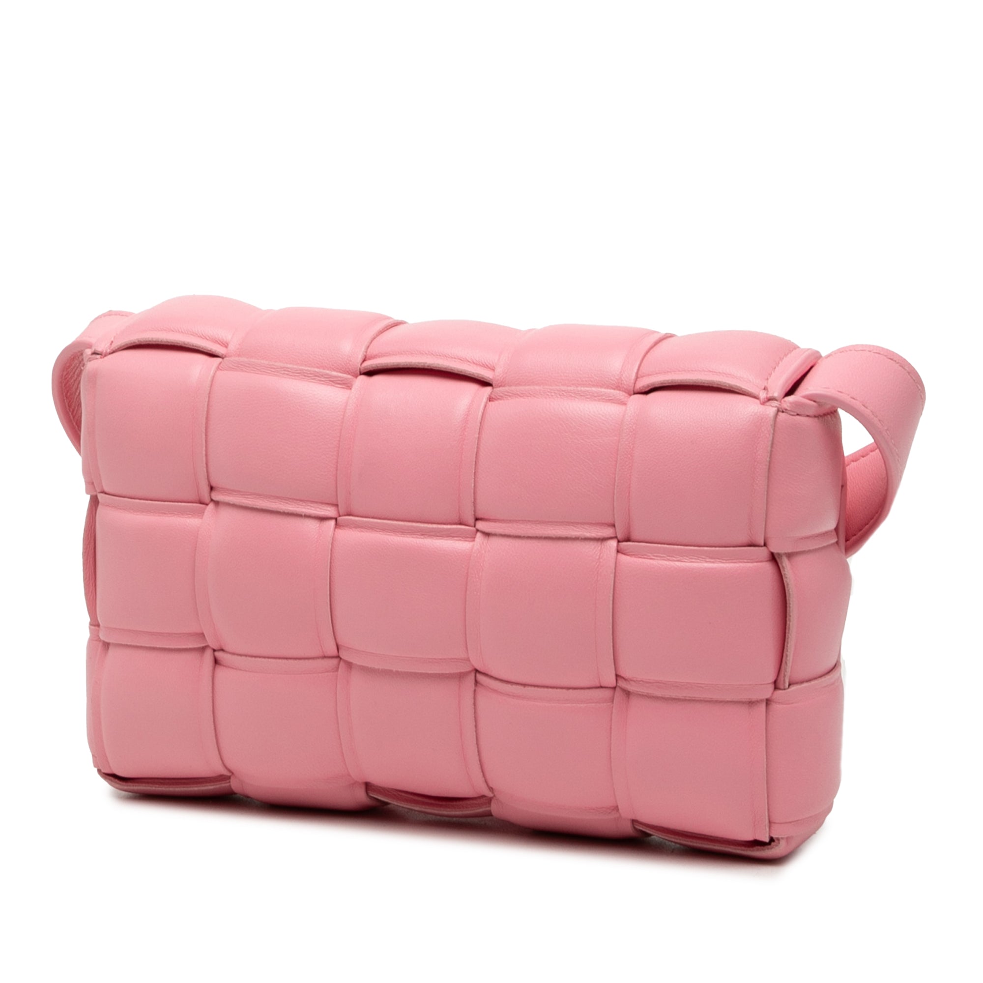 Small Nappa Intrecciato Padded Cassette Crossbody - Image 2