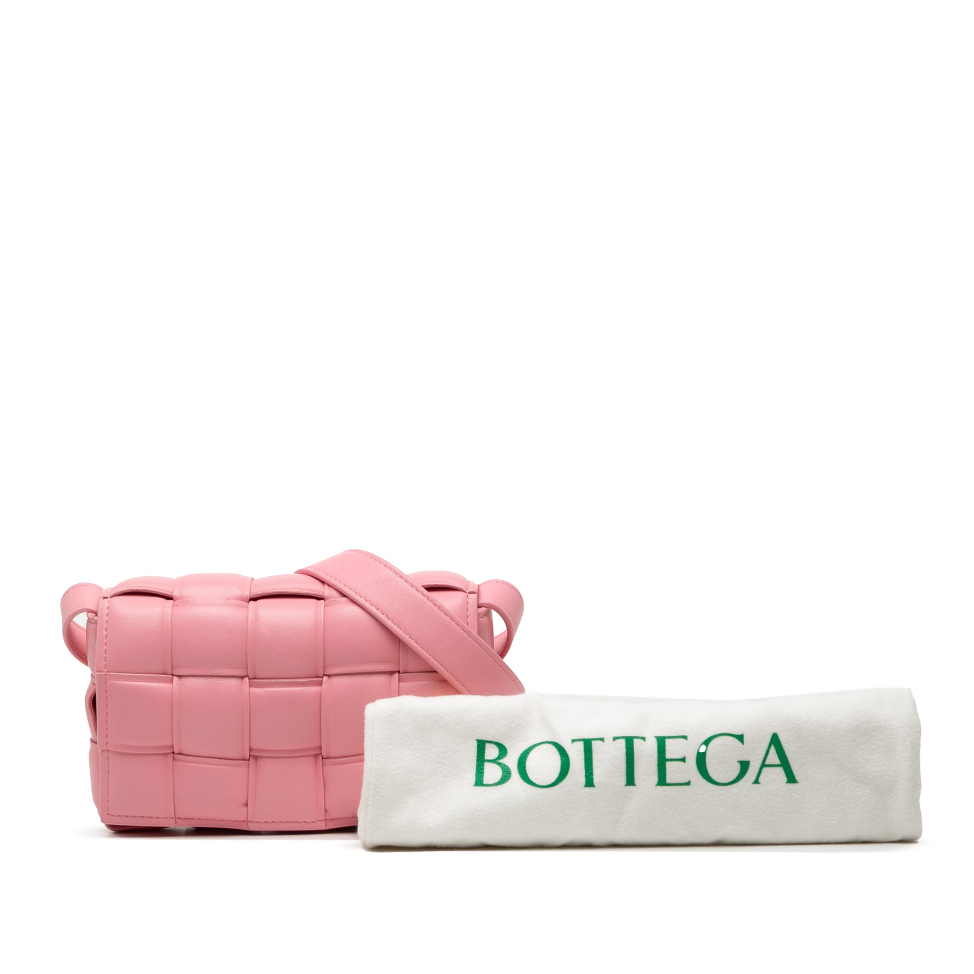 Small Nappa Intrecciato Padded Cassette Crossbody - Image 8