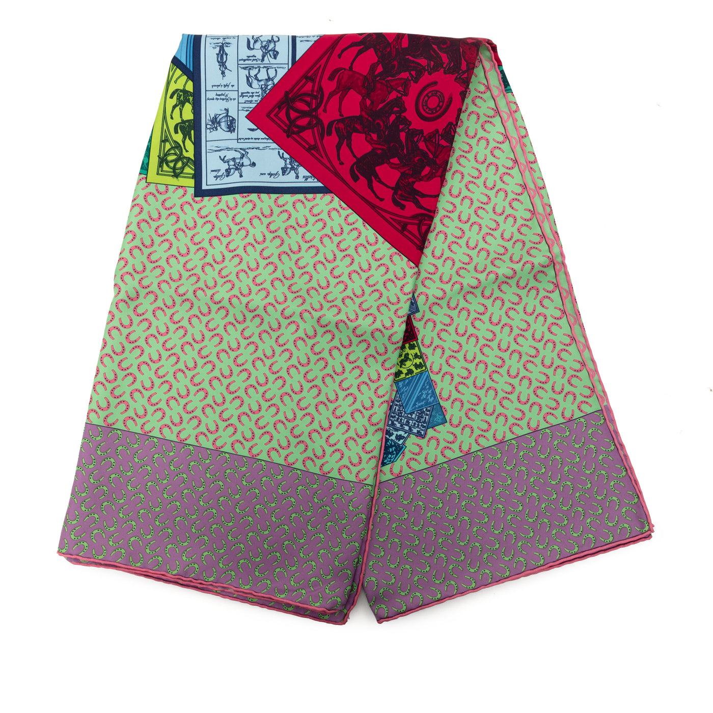 A Cheval Sur Mon Carre Silk Scarf - Image 1
