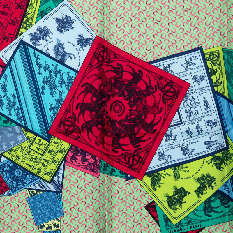 A Cheval Sur Mon Carre Silk Scarf - Image 2