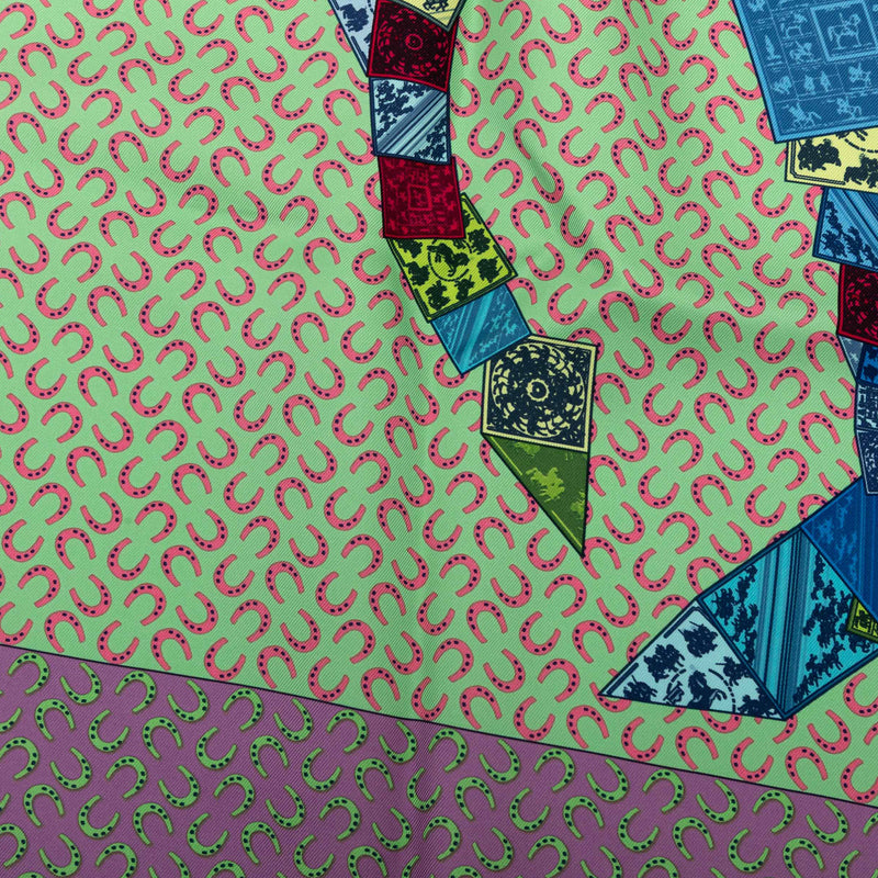 A Cheval Sur Mon Carre Silk Scarf - Image 7