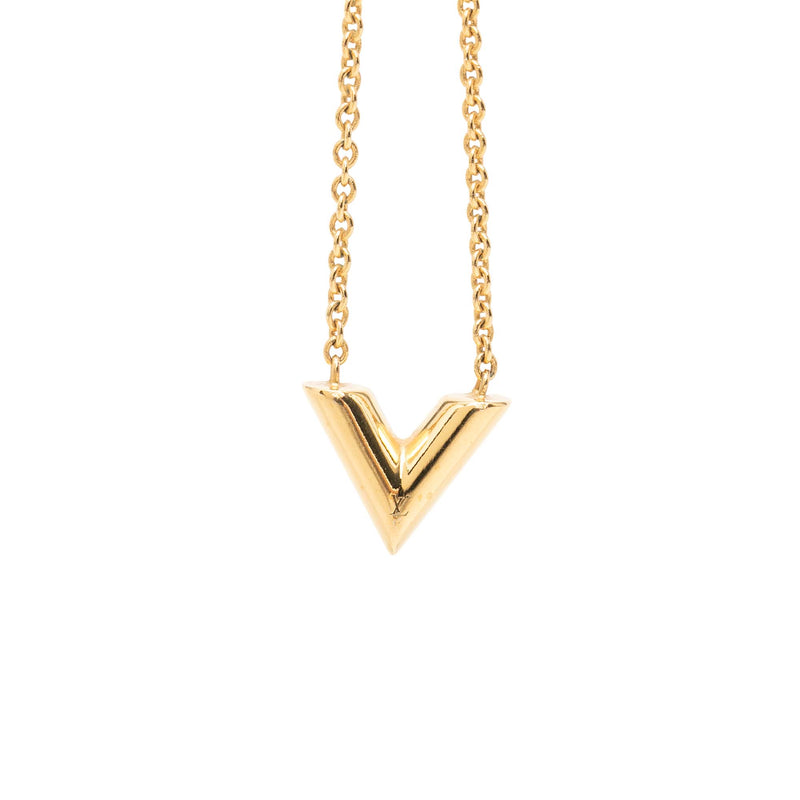 Gold Plated Essential V Necklace - Image 2