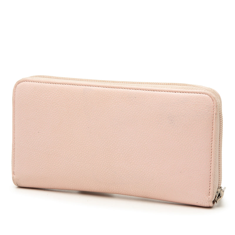 CC Caviar Zip Around Long Wallet - Image 2