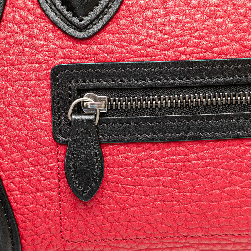 Nano Tricolor Nubuck and Calfskin Luggage Tote - Image 8