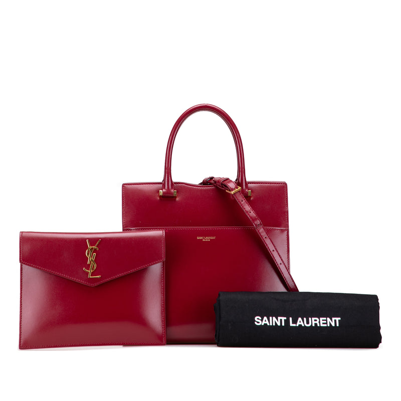 Small Leather Uptown Satchel - Image 10