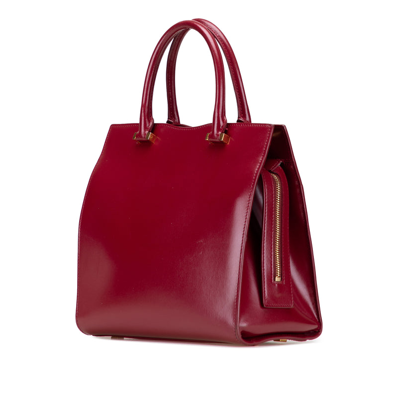 Small Leather Uptown Satchel - Image 2