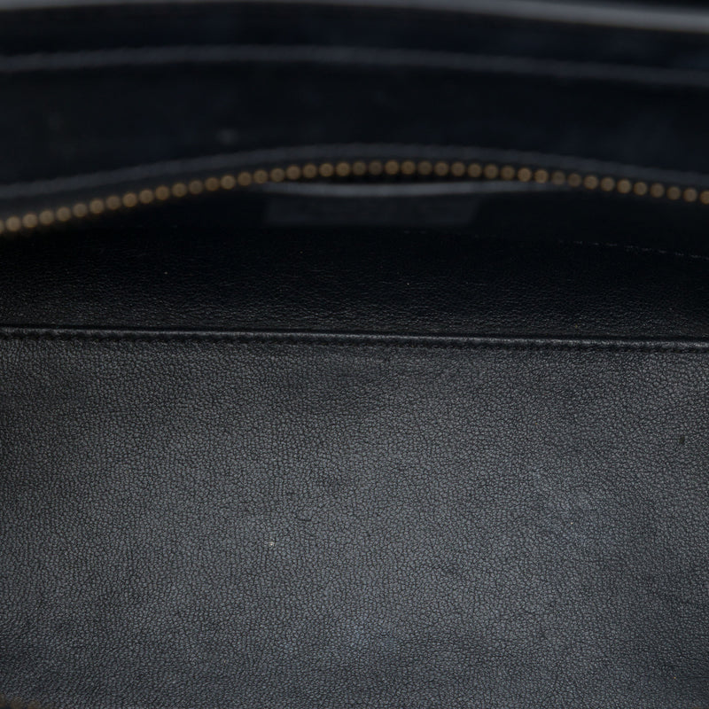 Nano Tricolor Nubuck and Drummed Calfskin Luggage Tote - Image 4
