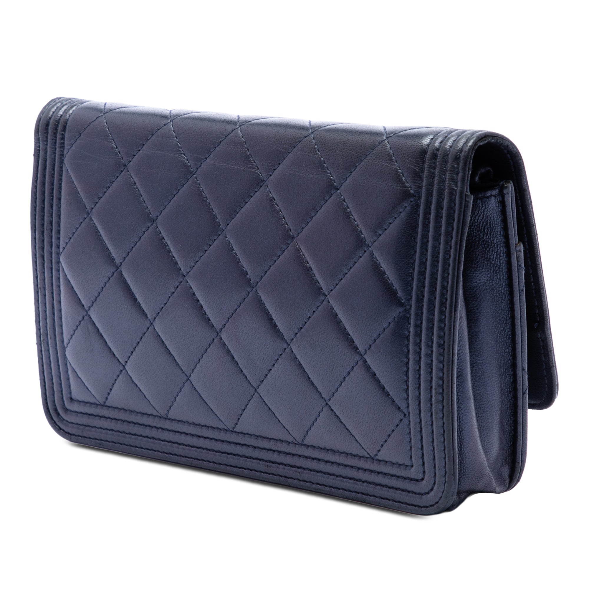 Quilted Lambskin Boy Wallet On Chain - Image 2