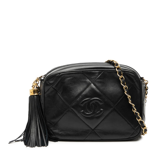 CC Quilted Lambskin Tassel Camera Bag - Image 1