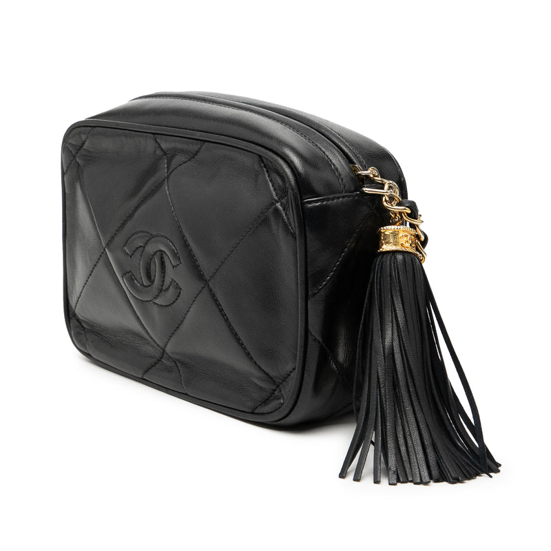 CC Quilted Lambskin Tassel Camera Bag - Image 2