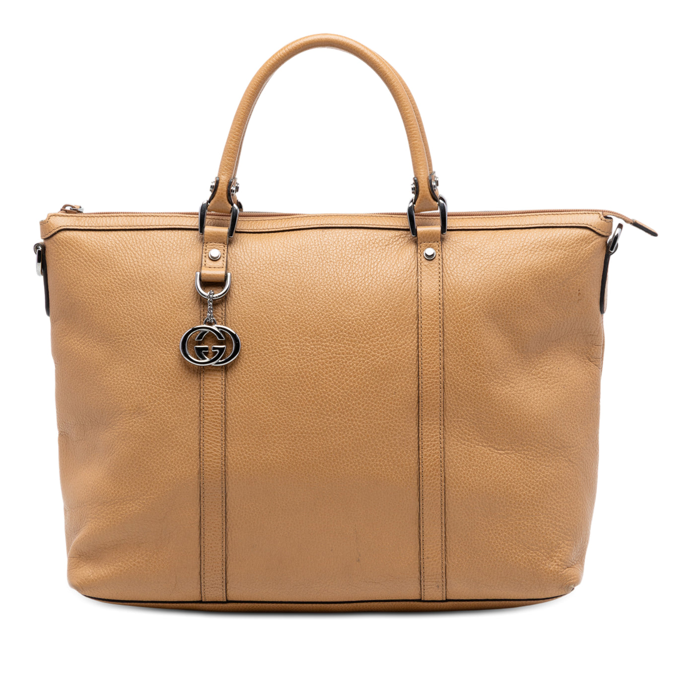 Leather GG Charm Satchel - Image 1