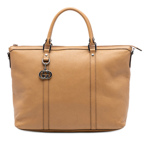 Leather GG Charm Satchel - Image 1