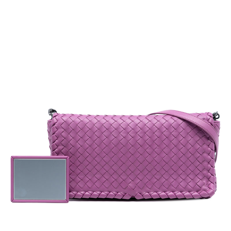 Nappa Intrecciato Dahlia Clutch Crossbody - Image 8