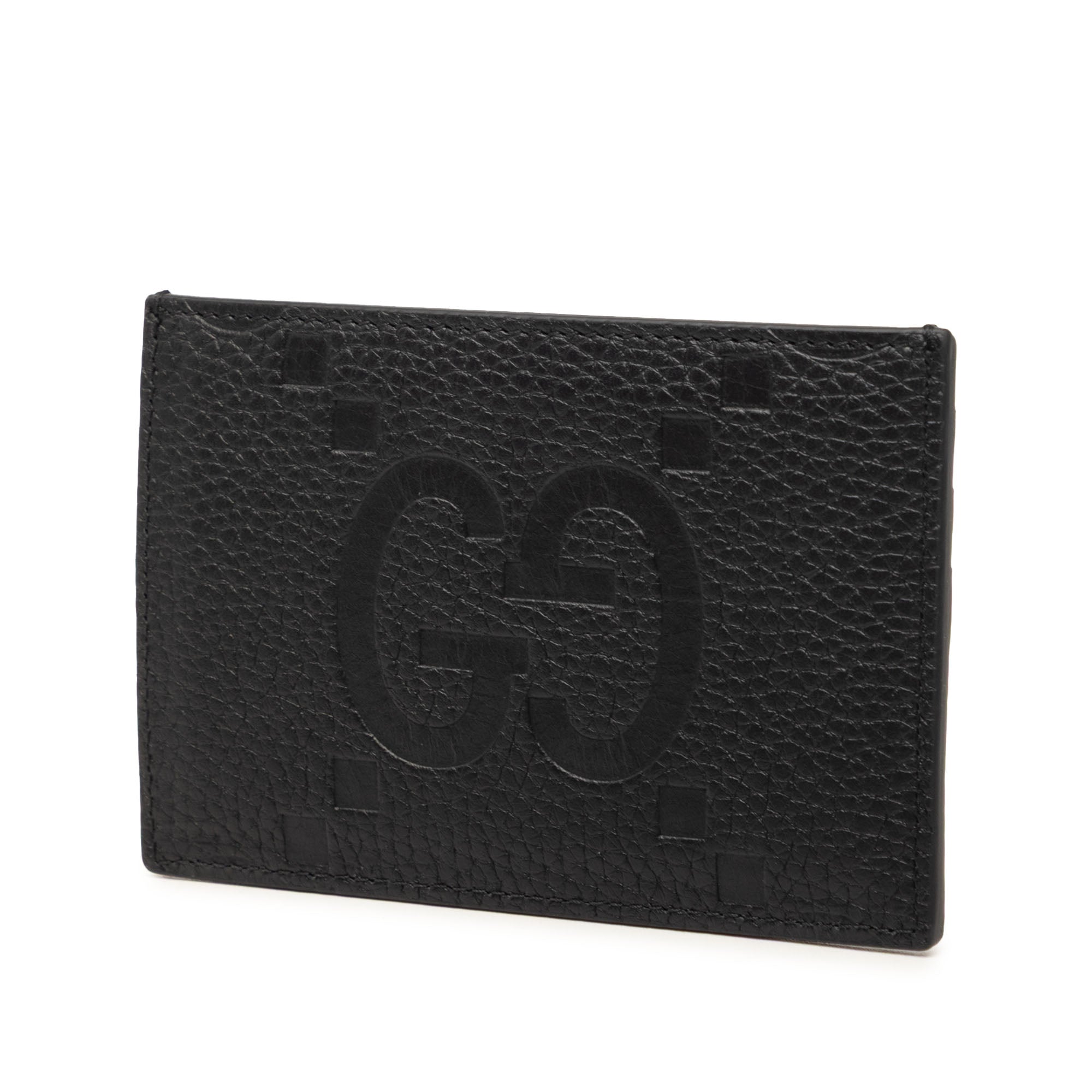 Jumbo GG Embossed Leather Card Holder - Image 2