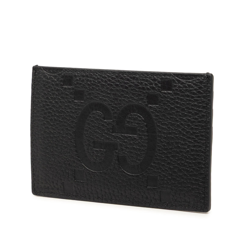 Jumbo GG Embossed Leather Card Holder - Image 2