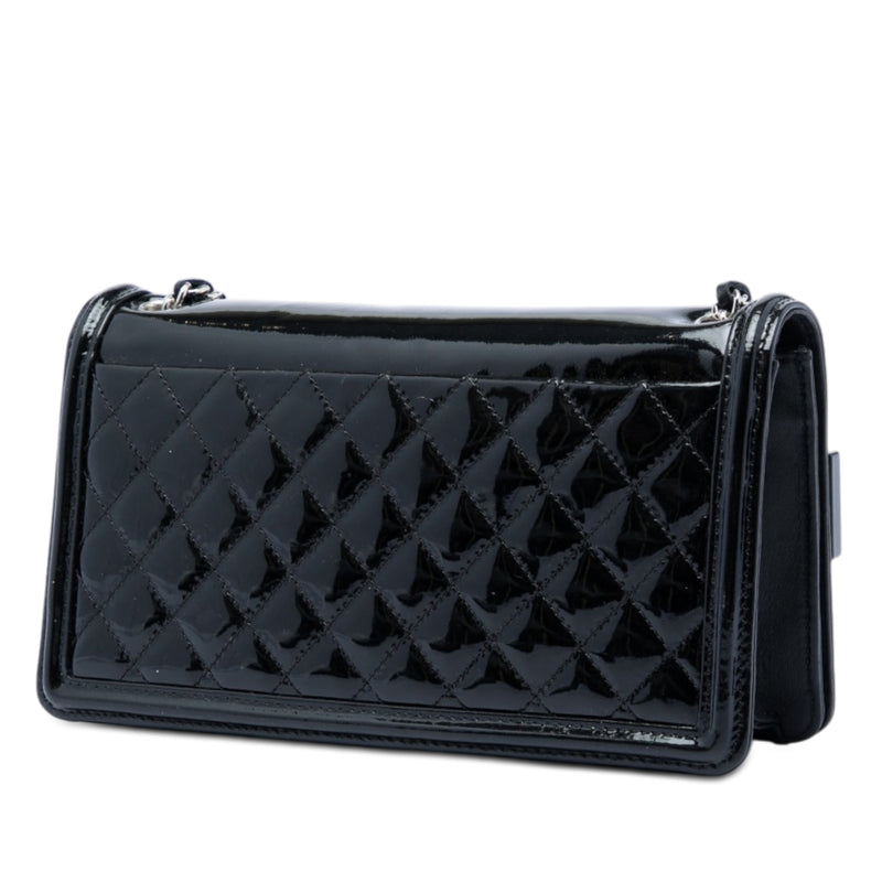 Patent and Acrylic Striped Boy Brick Horizontal Flap - Image 2
