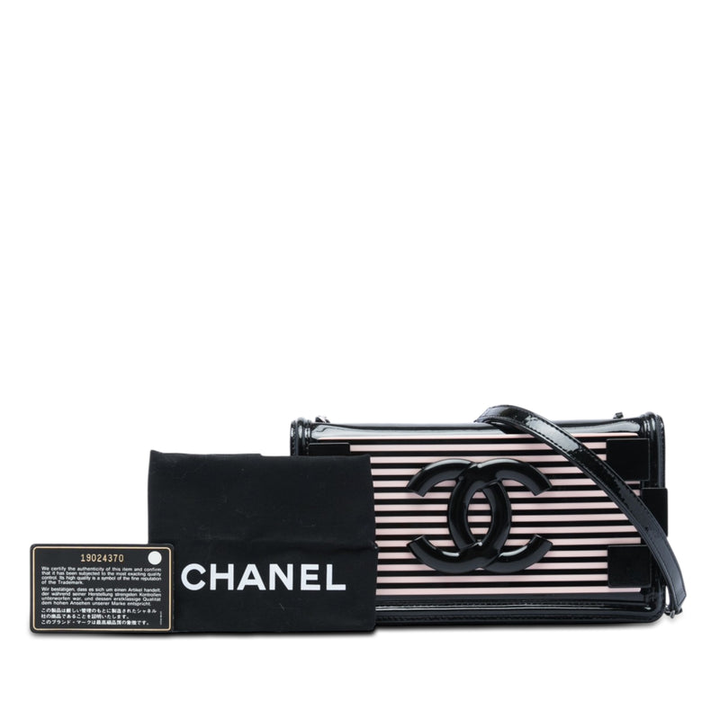 Patent and Acrylic Striped Boy Brick Horizontal Flap - Image 6