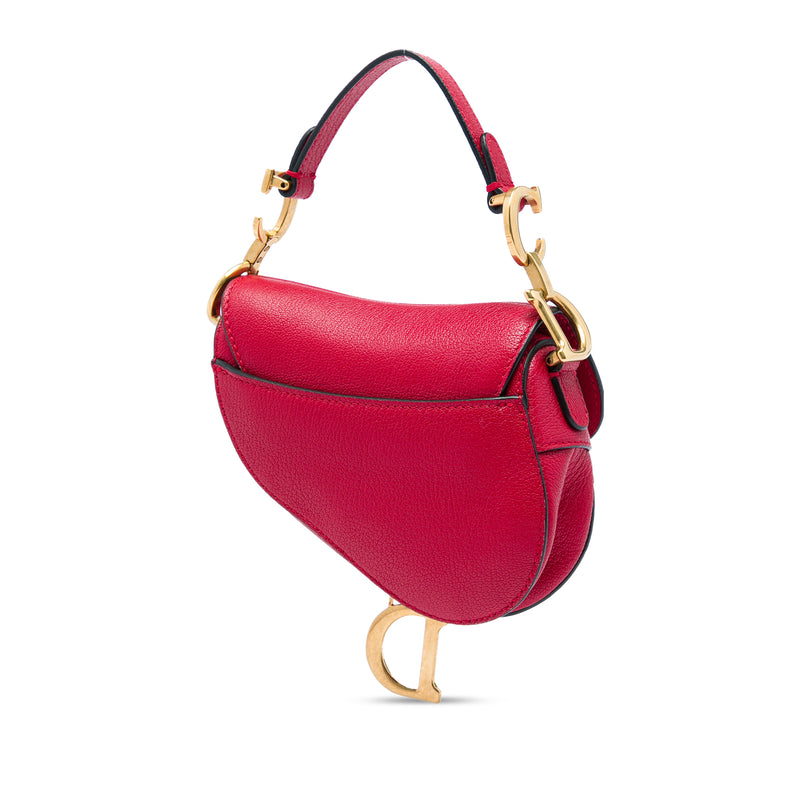 Mini Grained Calfskin Saddle Bag - Image 2