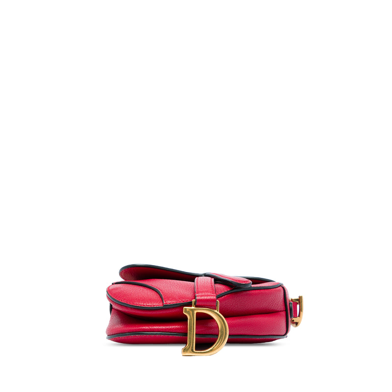 Mini Grained Calfskin Saddle Bag - Image 3