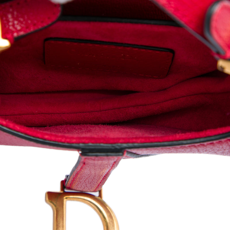 Mini Grained Calfskin Saddle Bag - Image 4