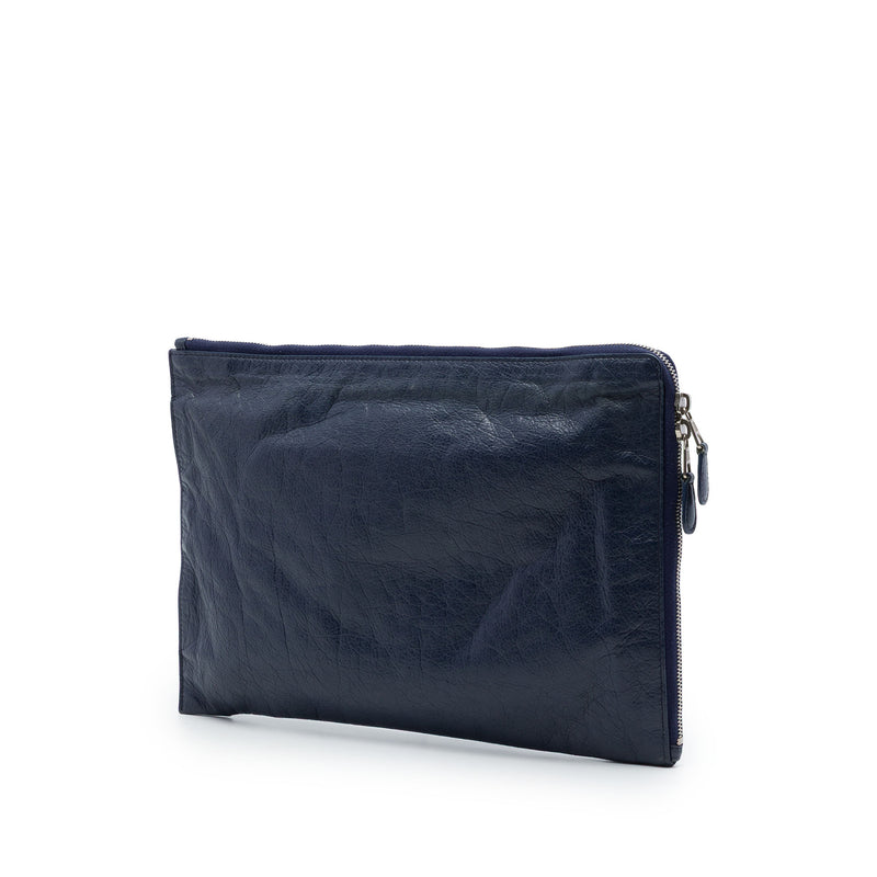 Lambskin Motocross Giant 12 Zip Around Flat Clutch - Image 2