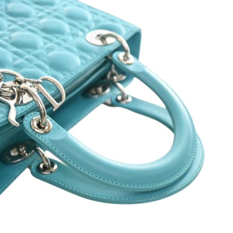 Medium Lambskin Cannage Lady Dior - Image 14