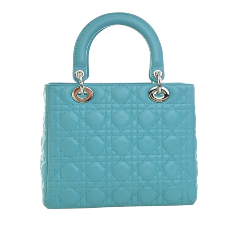 Medium Lambskin Cannage Lady Dior - Image 4