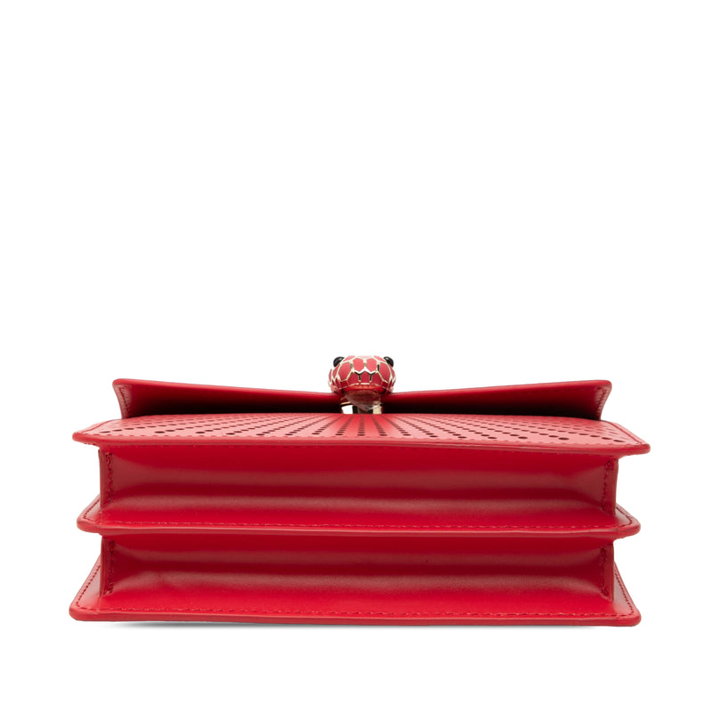 Small Laser Cut Calfskin Serpenti Forever Diamond Blast Sunshine Crossbody - Image 3